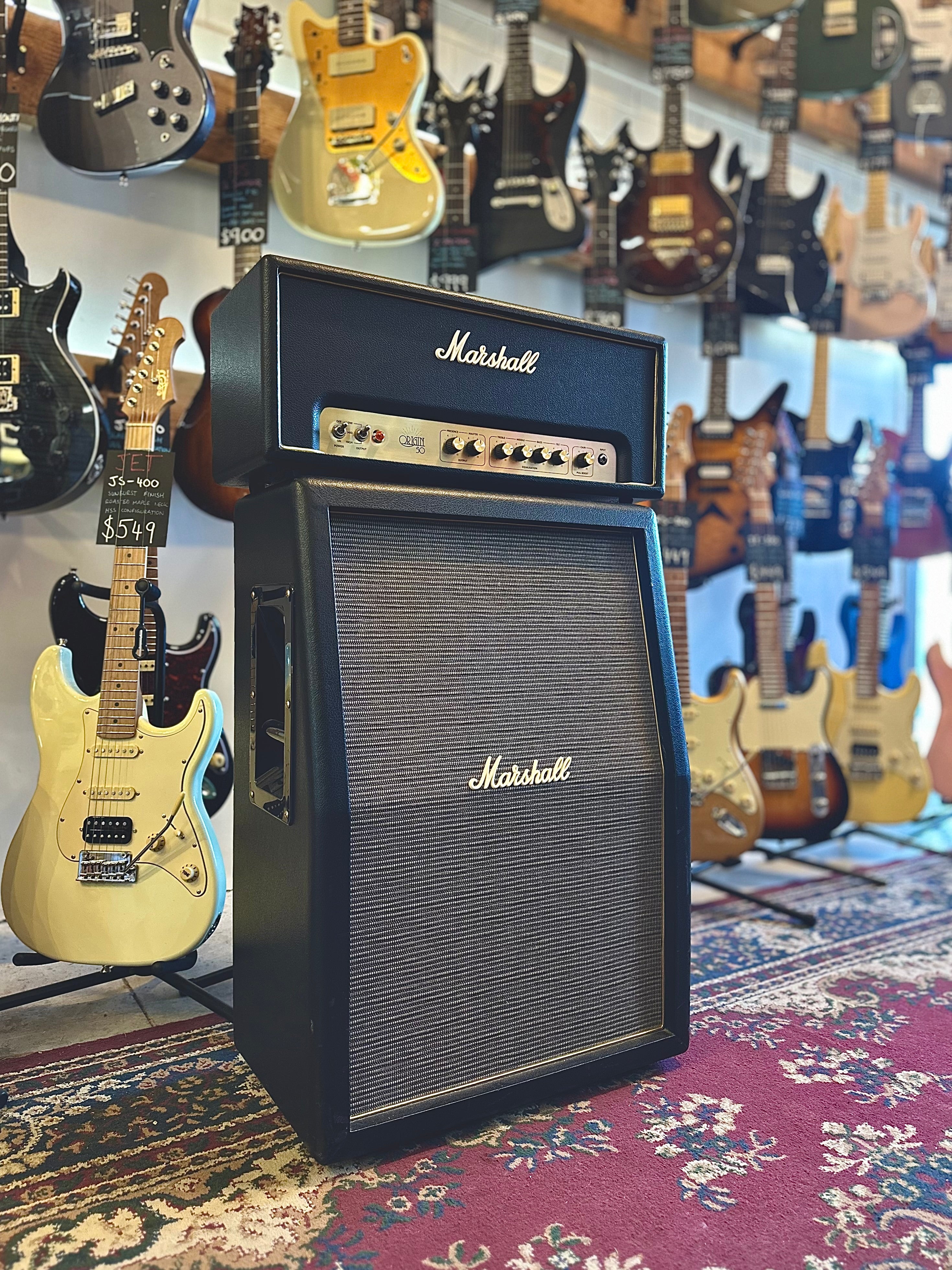 Marshall | Origin 50 | 50w Valve Head and 2x12 Cab | Pre-Loved Marshall | Origin 50 | 50w Valve Head and 2x12 Cab | Pre-Loved